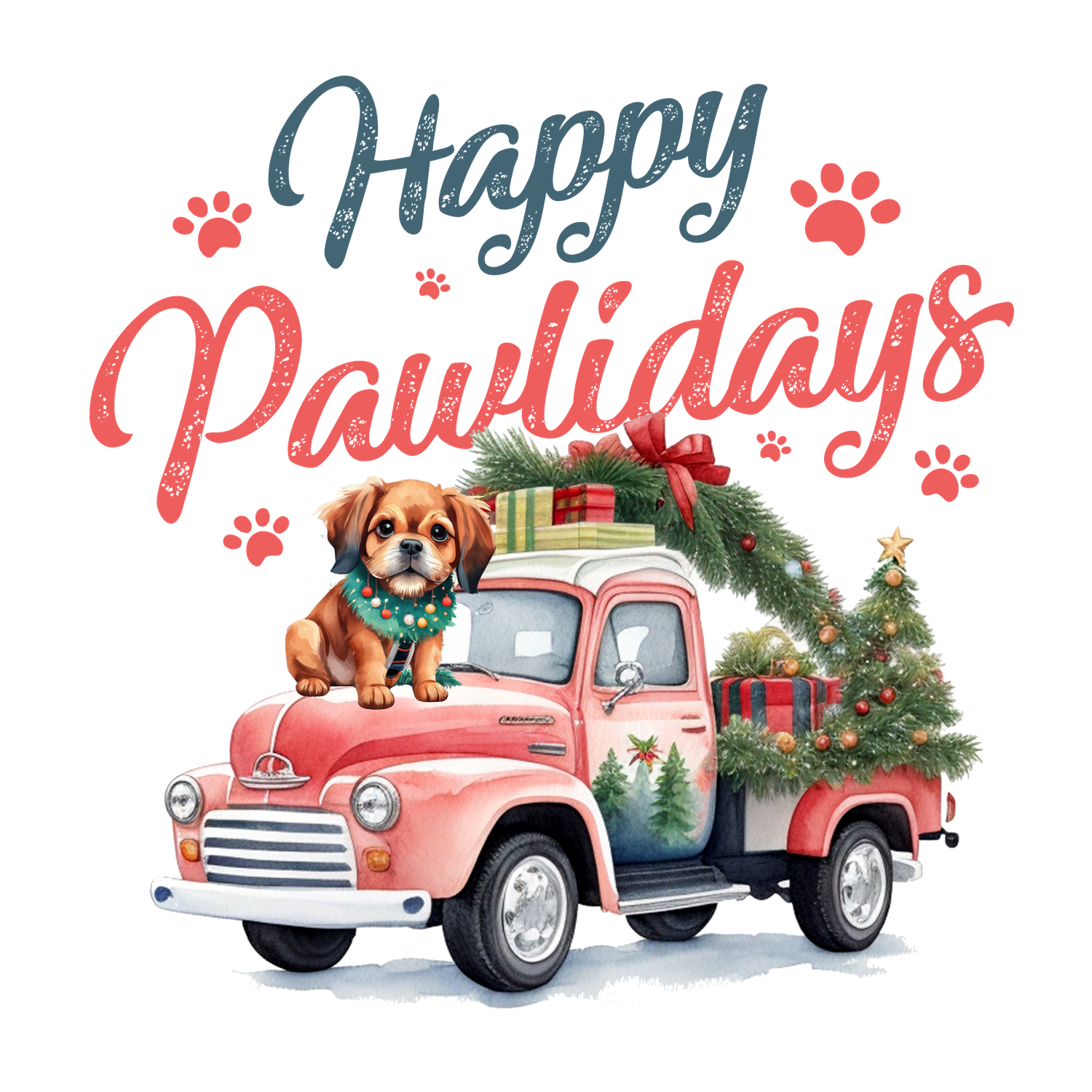 Happy Pawlidays Dog