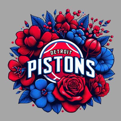 Pistons Flowers Shirt