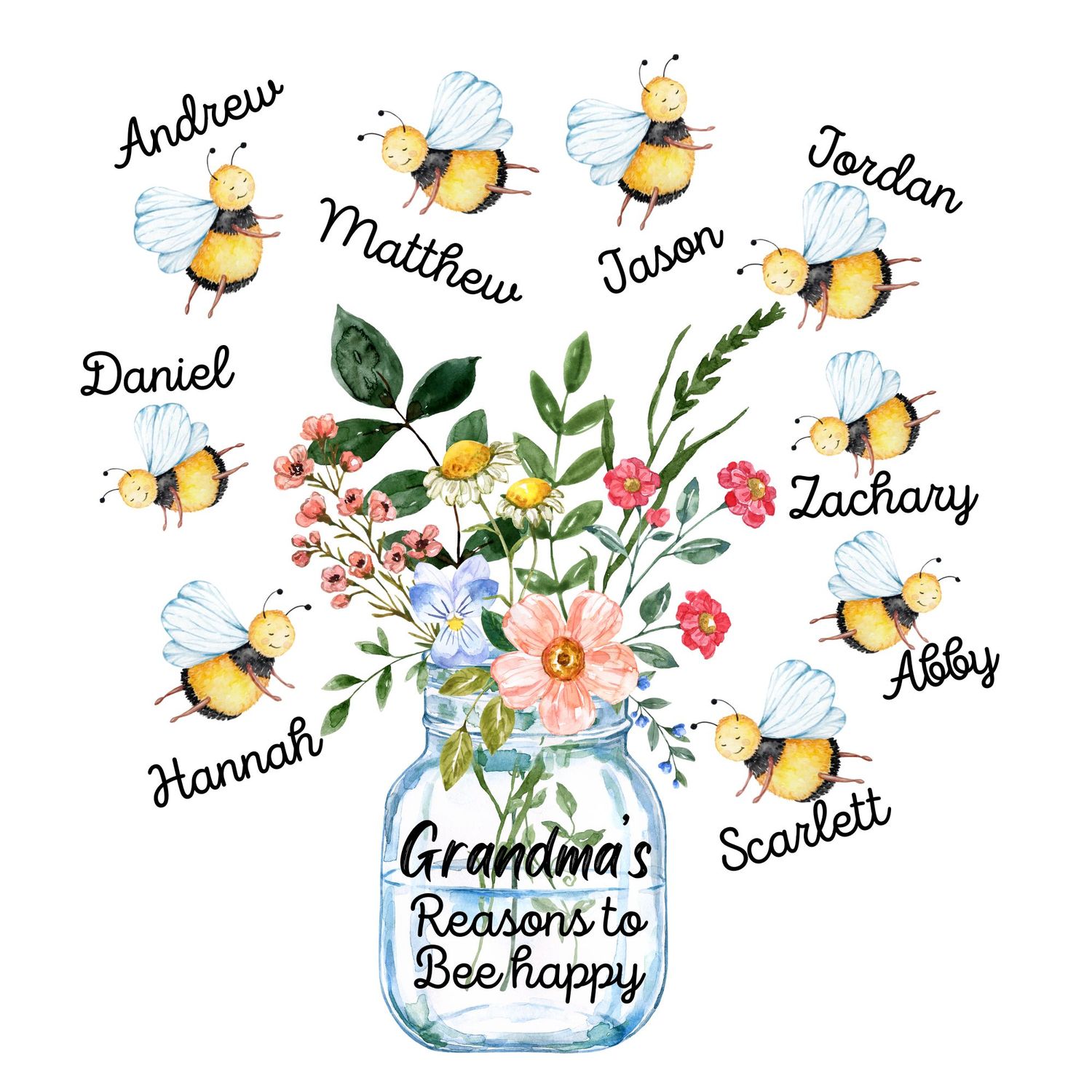 Garden Club Grandma&#39;s Bees Personalized