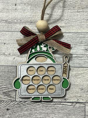 Gnome Family Christmas Ornament