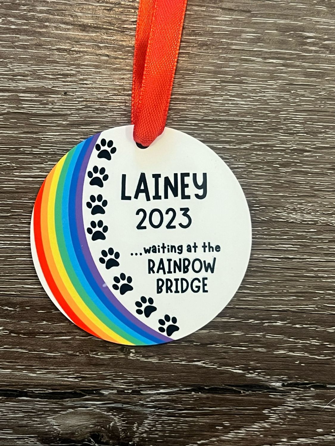 Rainbow bridge ornament