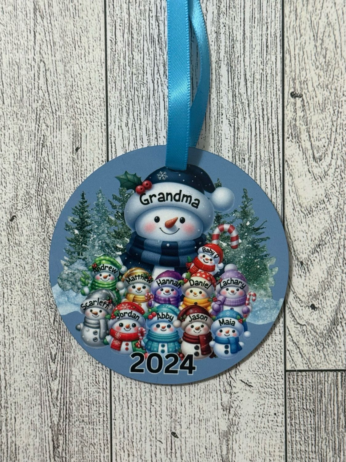 Snowman Personalized Ornament