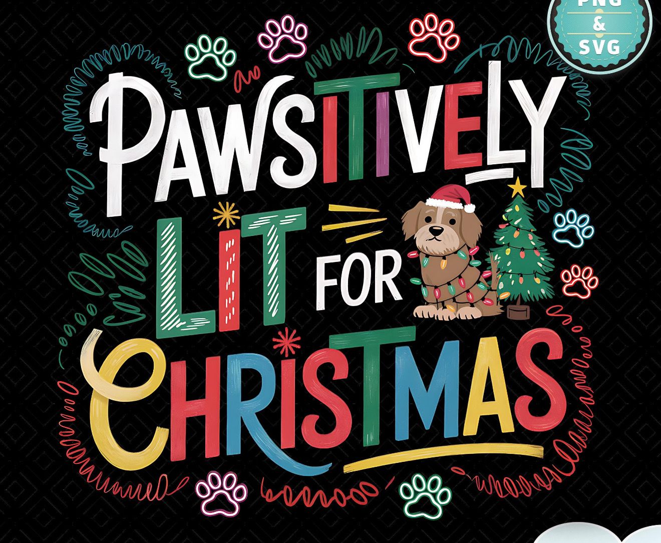 Pawsivitely Lit for Christmas