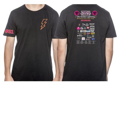 2025 14U Golden Lightning T-shirt