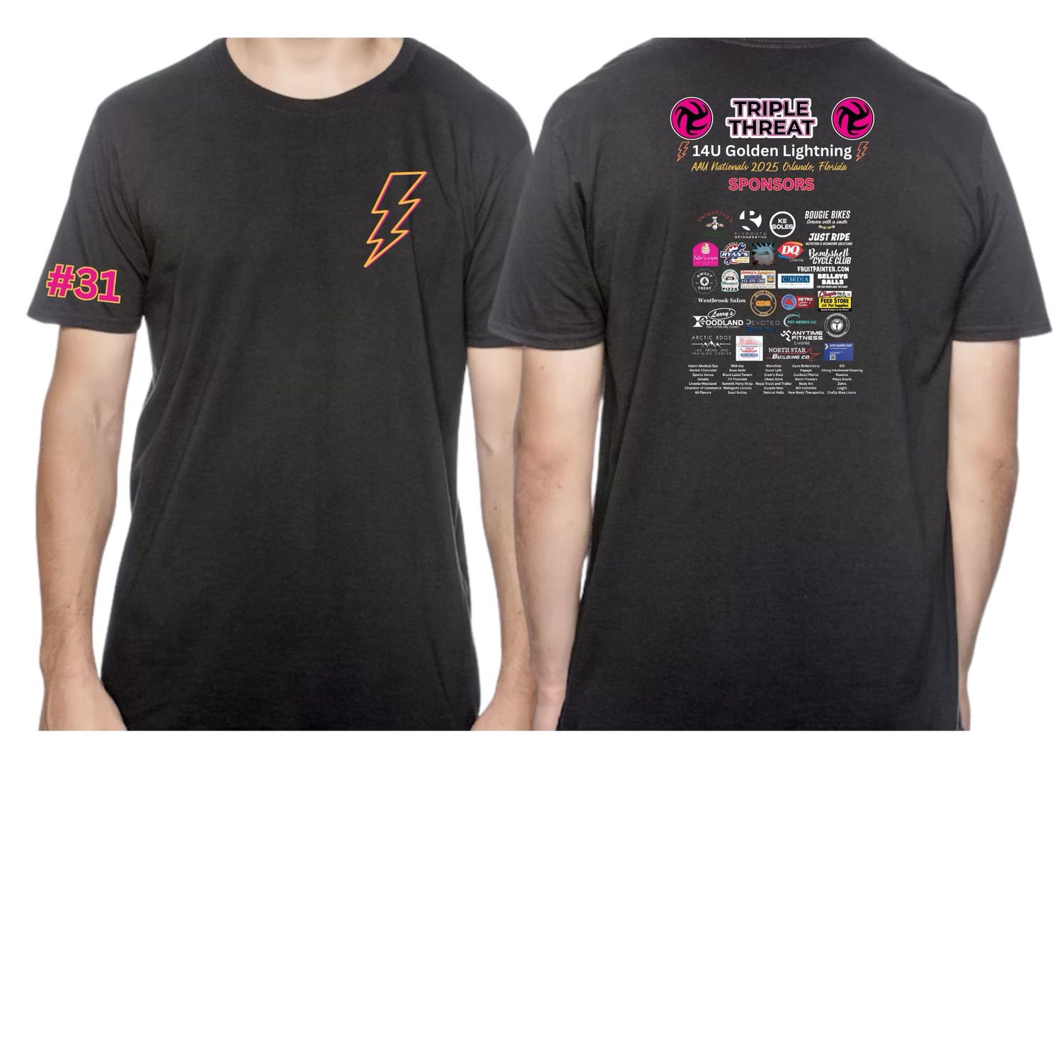 2025 14U Golden Lightning T-shirt