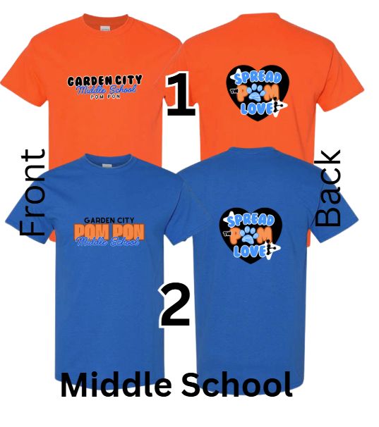 GC PomPon Middle School Tshirt