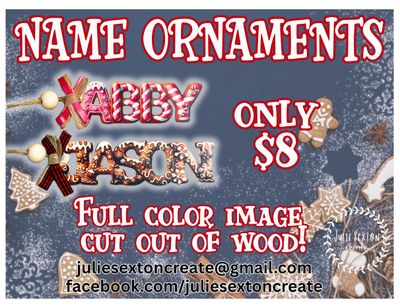 Gingerbread Name Ornament Gingerbread Name Ornament