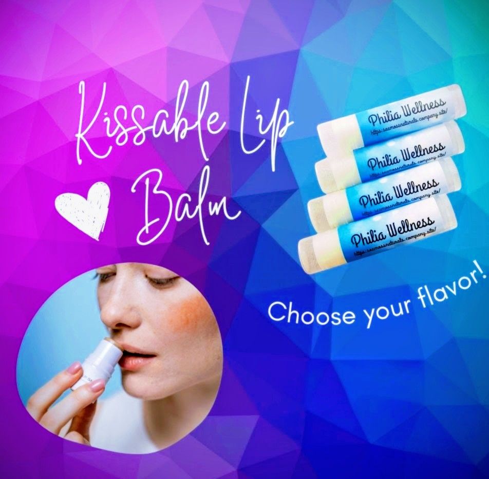 Organic Lip Balms Gift Set of 4 Flavors