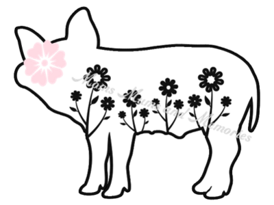 Pig with Flowers