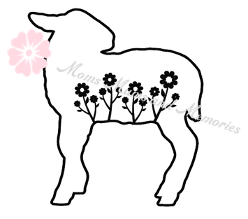 Lamb with Flowers
