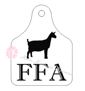 FFA Ear Tag Goat