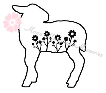 Lamb with Flowers