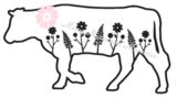 Cow with Flowers
