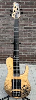 Fodera Buckeye Burl Imperial 5 Elite MG Shape