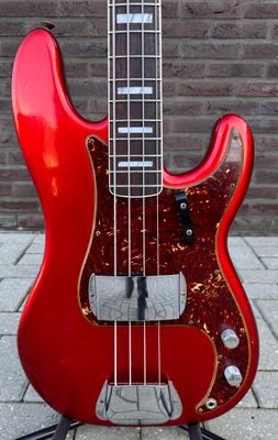 Fender Custom Shop Precision Bass Limited Edition Journeyman Matched Headstock Candy Apple Red from 2022