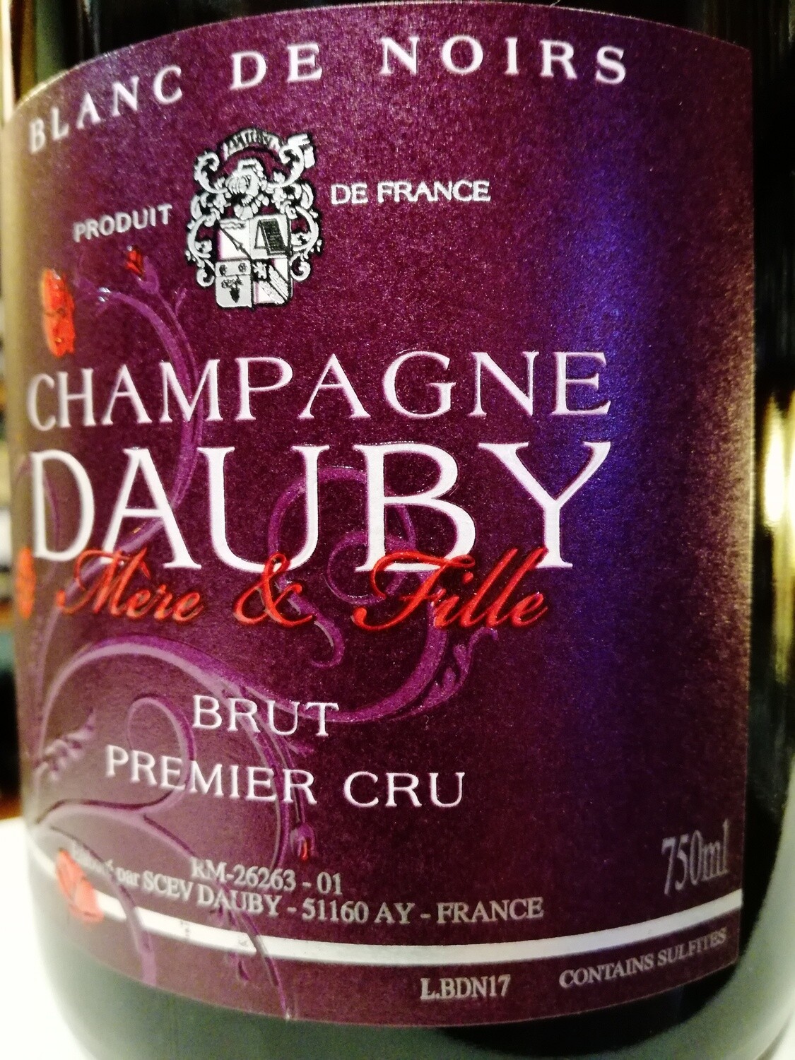 Champagne Dauby Mere & Fille Brut Blanc de Noirs Premier Cru (R.M. à Ay - France) - 0,75 L