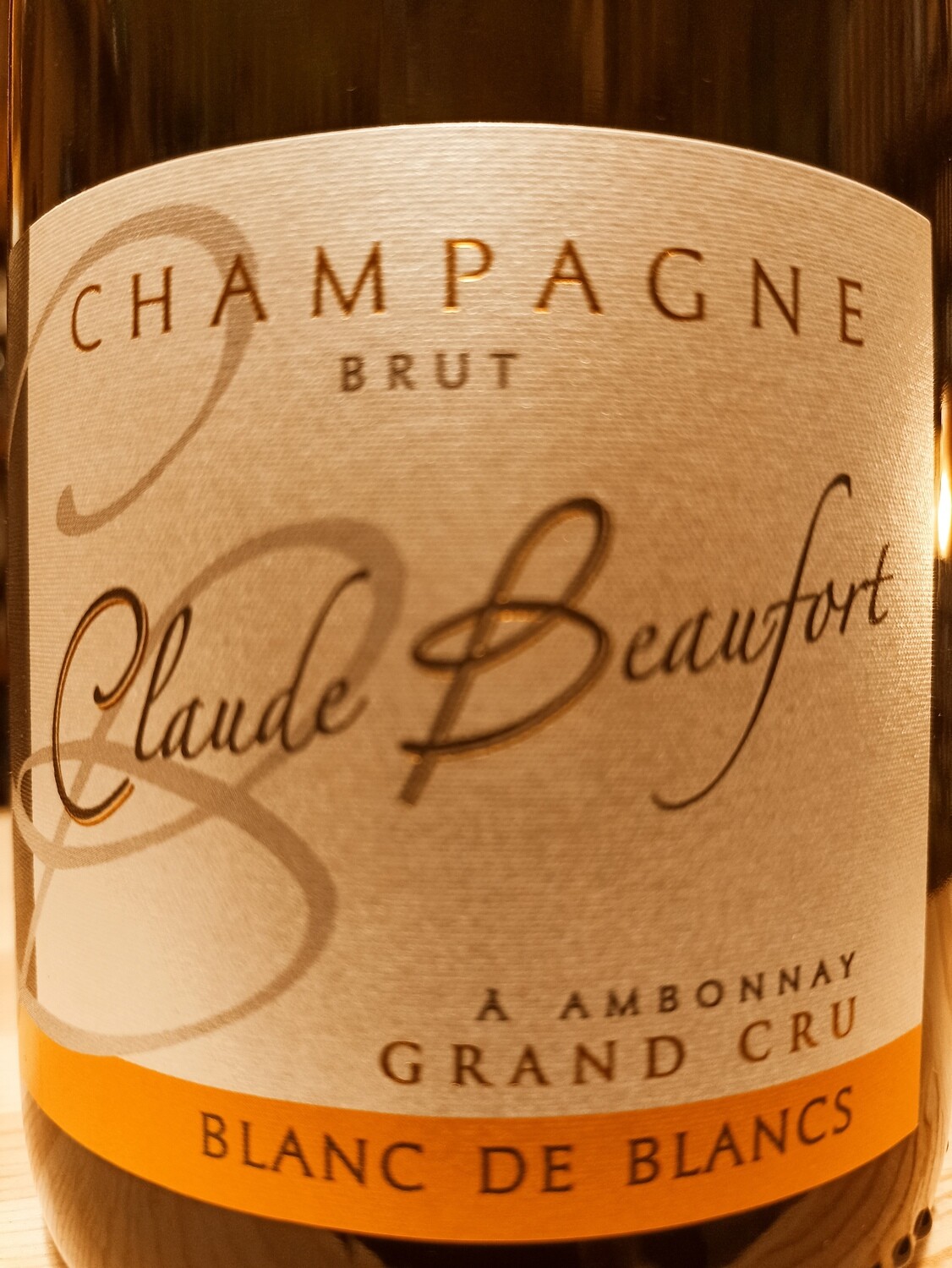 CHAMPAGNE CLAIUDE BEAUFORT BRUT GRAND CRUBLANC DE BLANCS (R.M. A AMBONNAY) (N. 1 BOTTIGLIA)