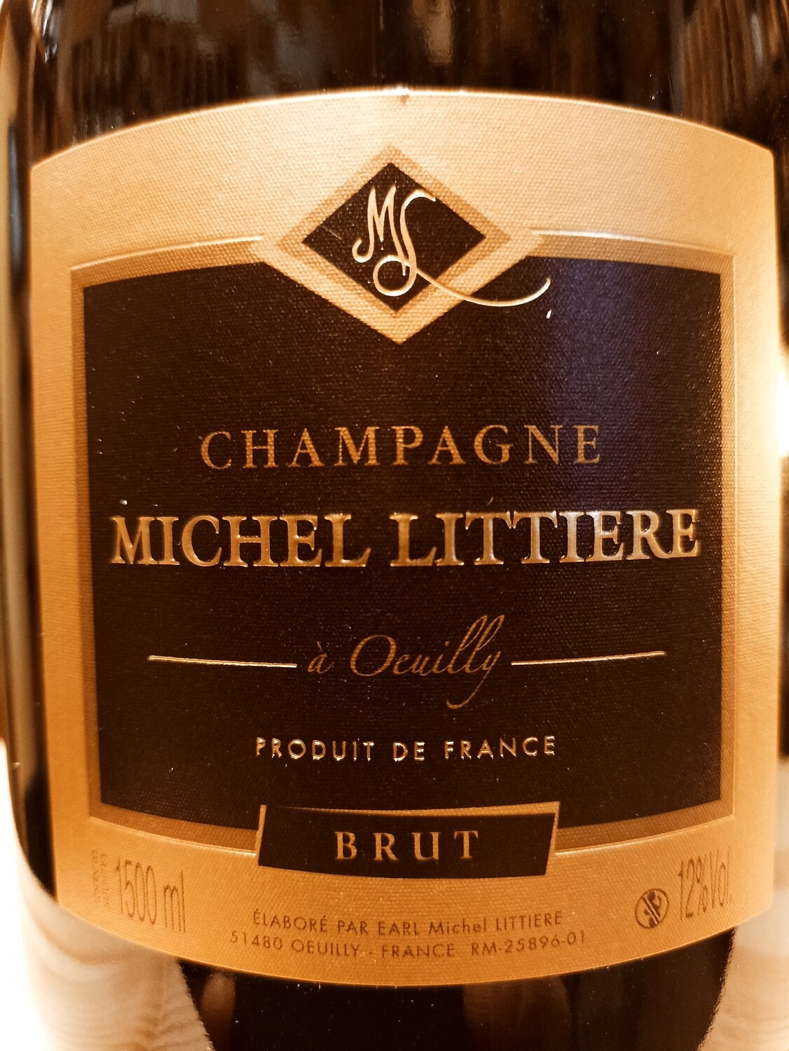 CHAMPAGNE MICHEL LITTIERE BRUT MILLESIME 2015/2016  MAGNUM 1500 ML (R.M. IN OEUILLY - FRANCE)