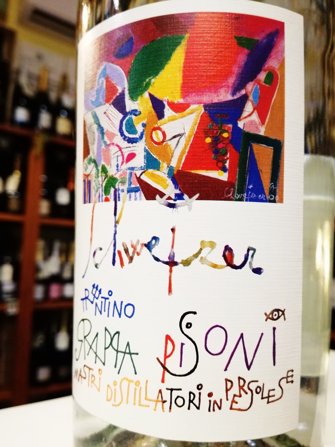 Grappa Trentina Schweizer 40 GRADI vol. - Distilleria Pisoni in Pergolese di Madruzzo (TN) - 0,70 L