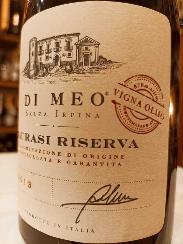 Taurasi DOCG Riserva - Az. Agr. Di Meo (Salza Irpina AV) 0,75 L