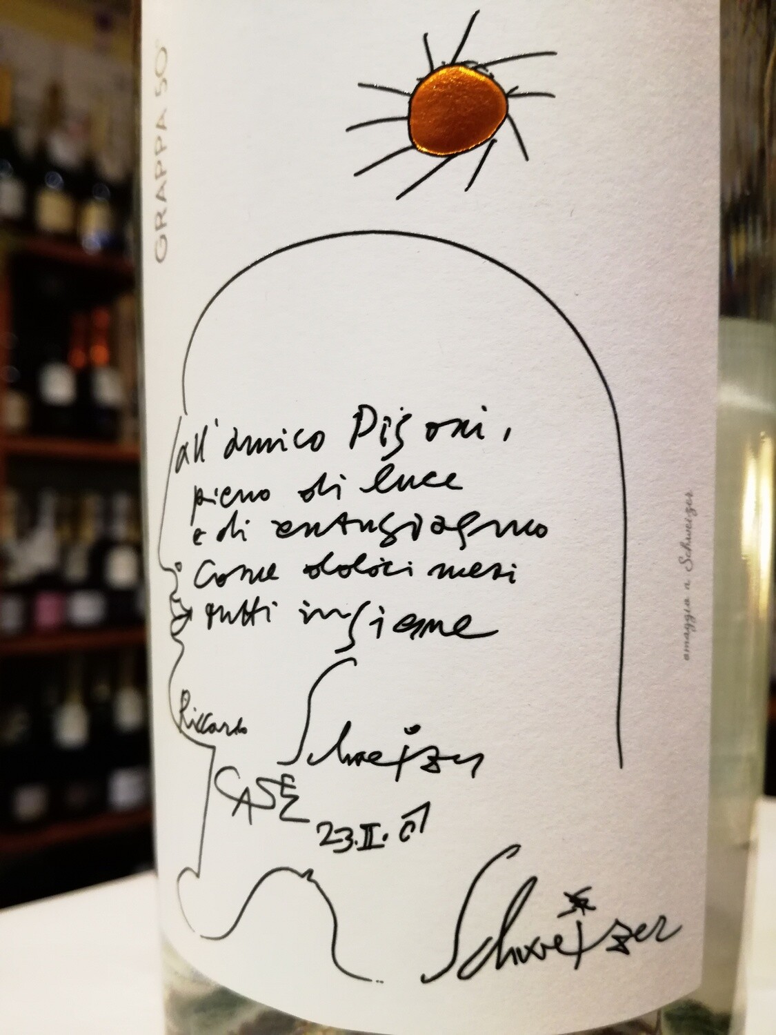 Grappa del Sole 50 GRADI - Distilleria Pisoni in Pergolese di Madruzzo (TN)