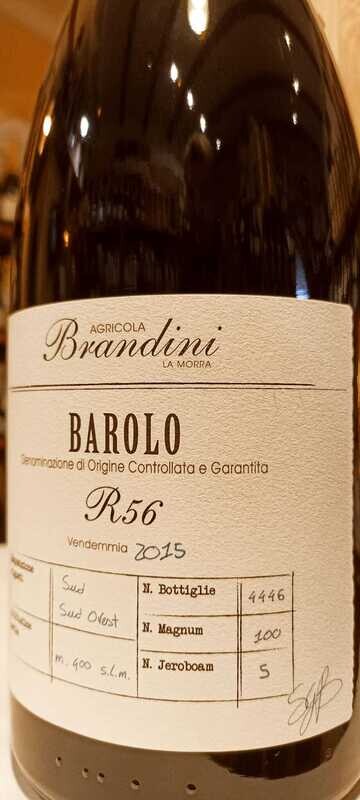 Barolo D.o.c.g. R56 2015 Magnum 1,5 L  in cassa di legno - Az. Agr. Brandini La Morra