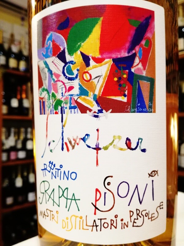 GRAPPA TRENTINA SCHWEIZER BARRICATA 40 GRADI VOL. FORMATO MAGNUM 1500 ML DISTILLERIA PISONI IN PERGOLESE DI MADRUZZO TN