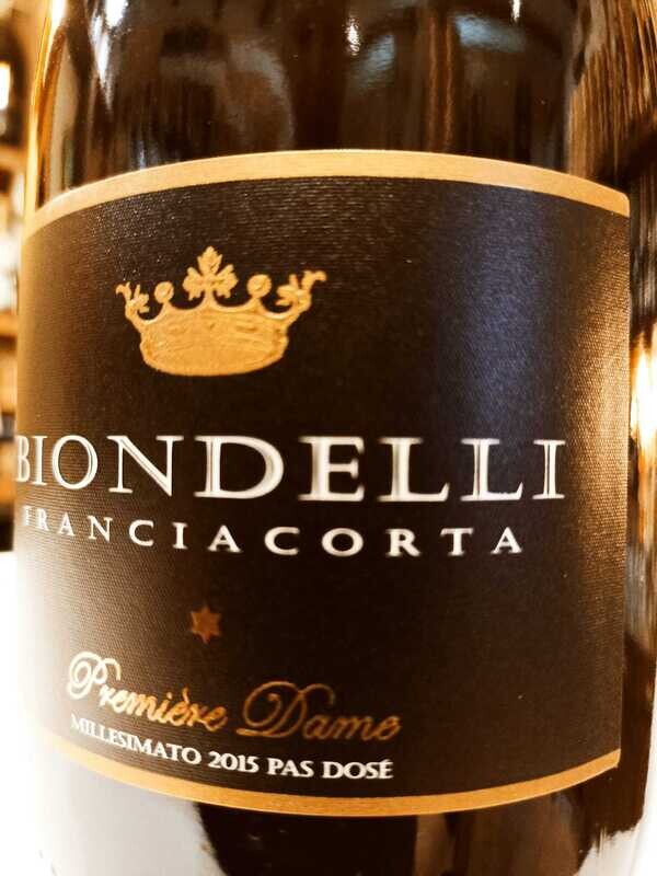 Franciacorta Biondelli Première Dame Millesimato (annata in corso) Pas Dosé - 100% Chardonnay Biologico 0,75 L