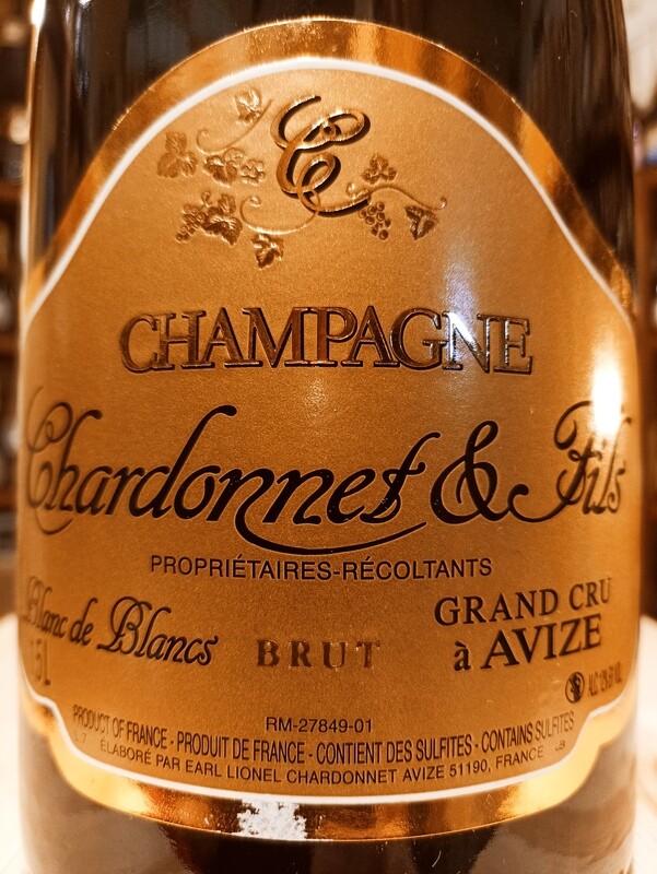 CHAMPAGNE CHARDONNET & FILS CUVEE BRUT BLANC DE BLANCS GRAND CRU MAGNUM 1500ML (a AVIZE - FRANCE)