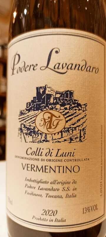 Vermentino dei Colli di Luni D.o.c. - Az. Ag. Podere Lavandaro - 0,75 L