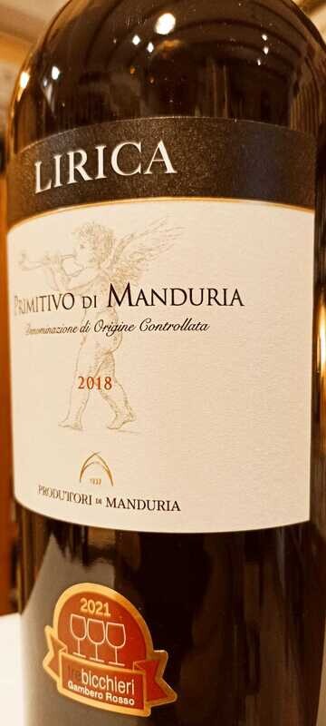 Primitivo di Manduria D.o.c. Millesimato Lirica - Magnum 1,5 L Produttori Vini Manduria sca