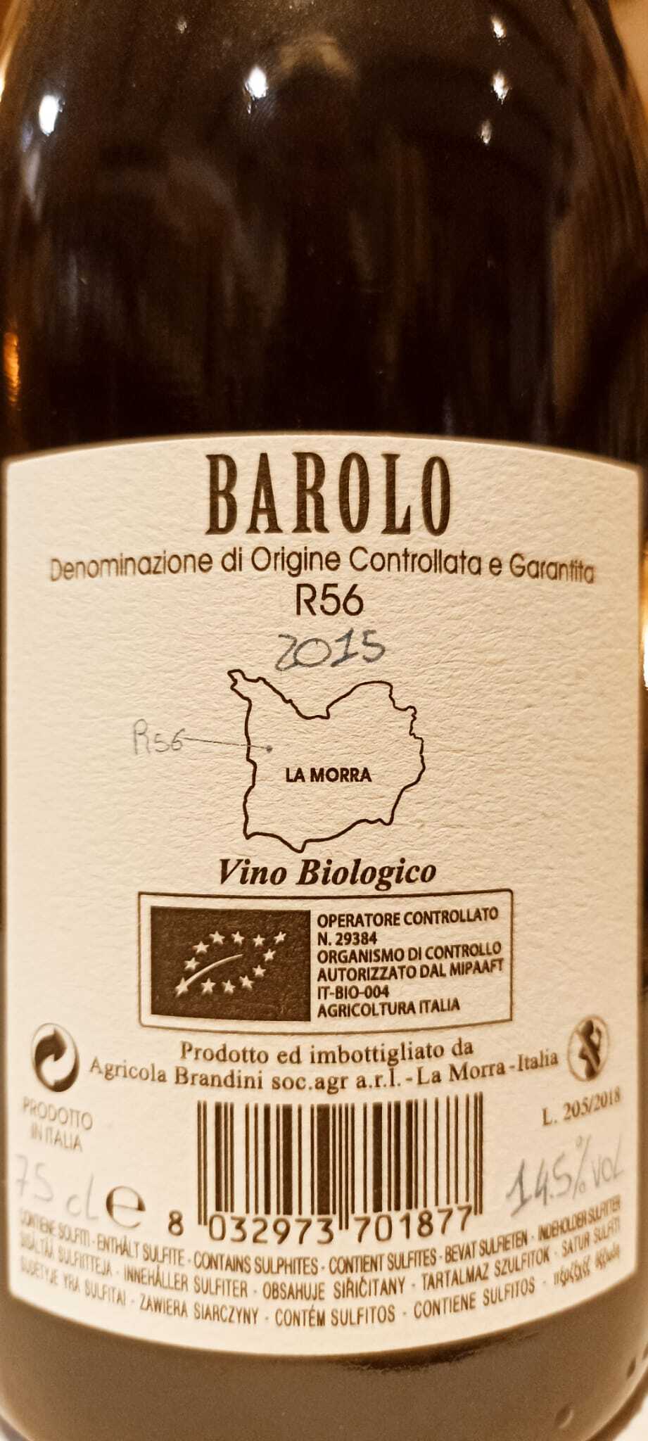 Barolo D.o.c.g. R56 2015 - Az. Agr. Brandini La Morra - 0,75 L