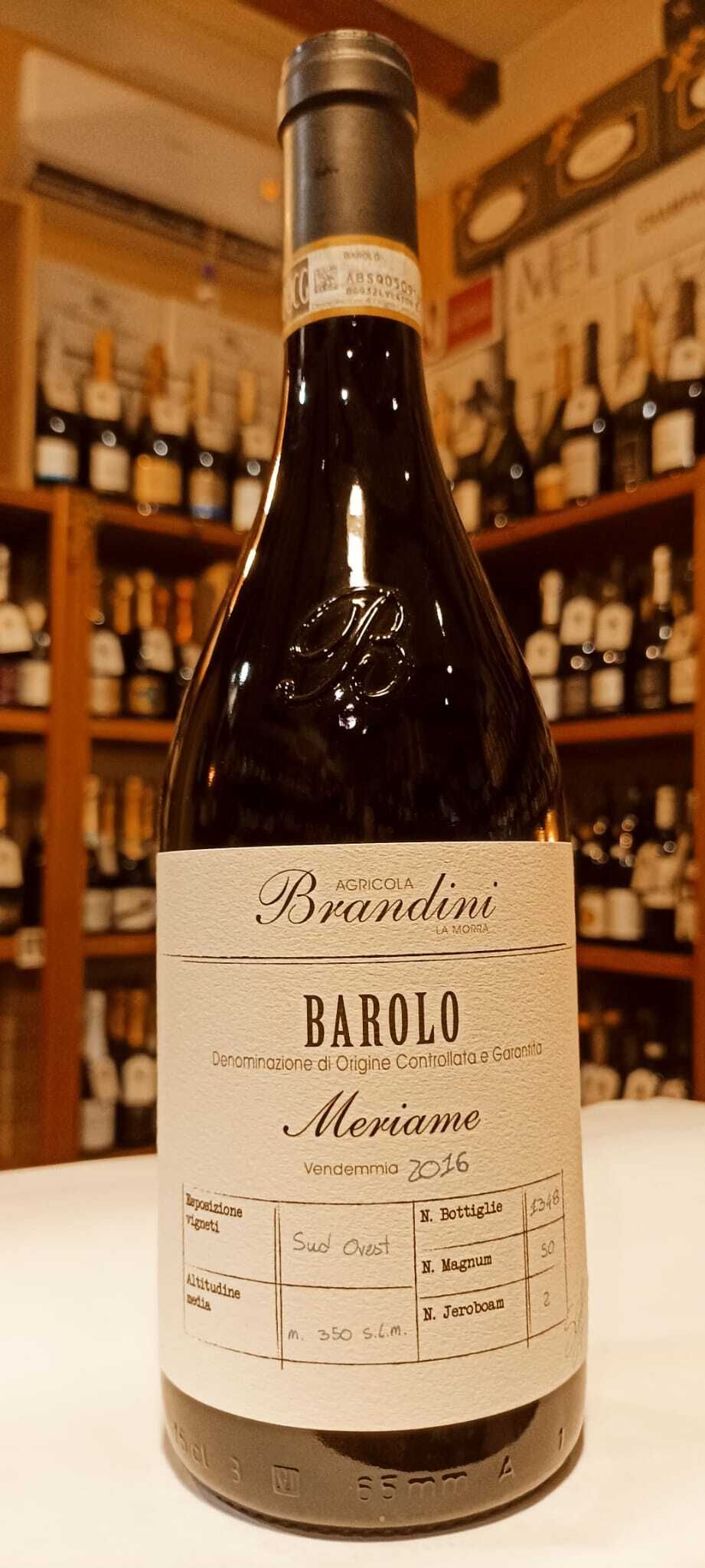 Barolo D.o.c.g. Meriame 2016 - Az. Agr. Brandini La Morra - 0,75 L