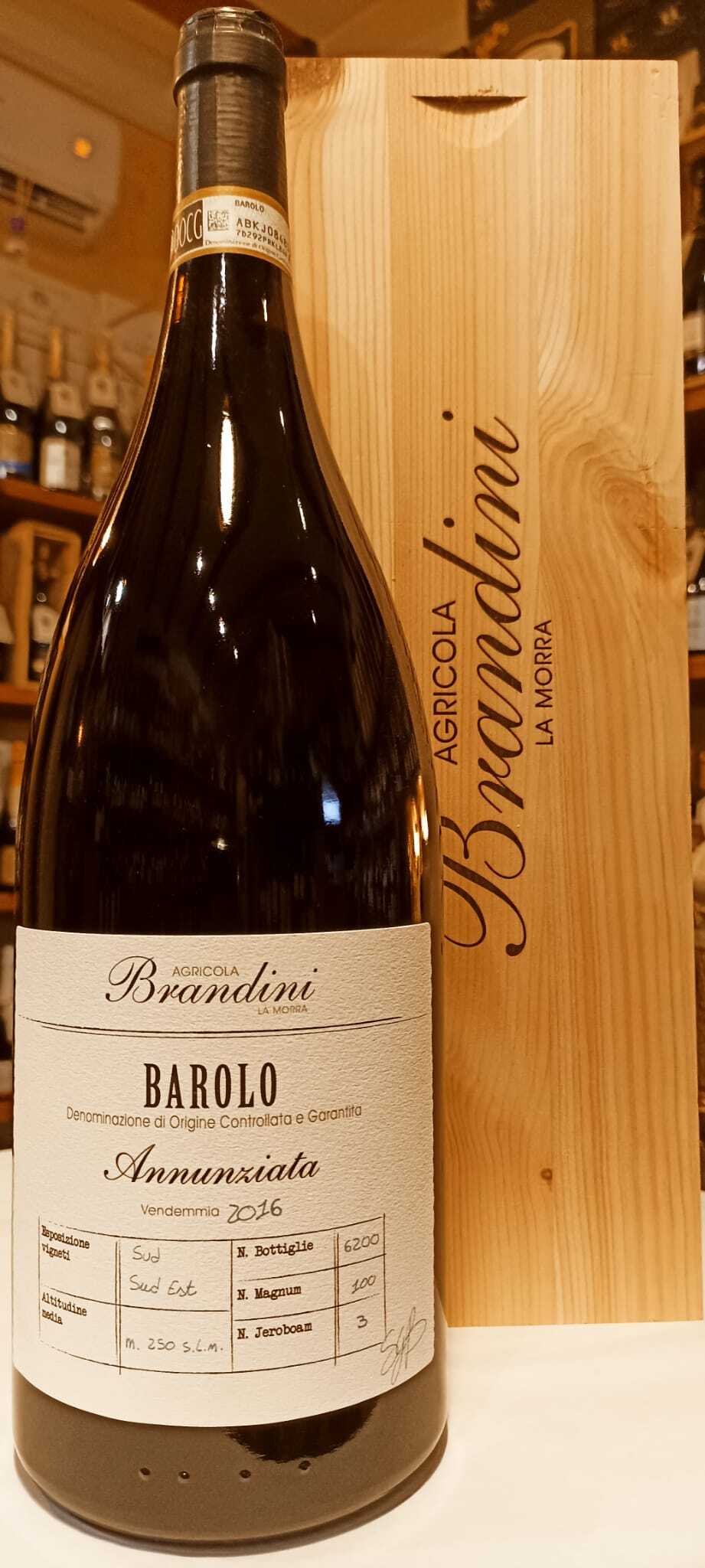 Barolo D.o.c.g. Annunziata 2016 Magnum 1,5 L  in cassa di legno - Az. Agr. Brandini La Morra