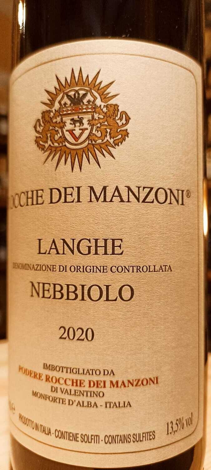 Langhe Nebbiolo D.o.c. 2020 - Az. Vitivinicola Rocche dei Manzoni - 0,75 L