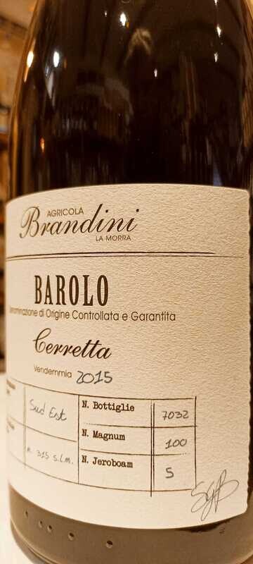 Barolo D.o.c.g. Cerretta 2015 Magnum 1,5 L  in cassa di legno - Az. Agr. Brandini La Morra