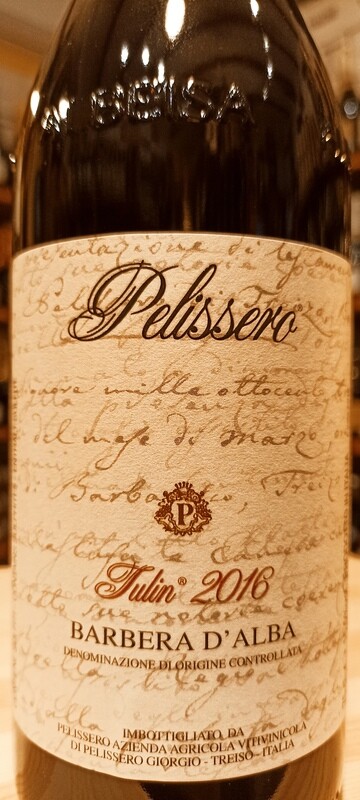 Barbera d'Alba Superiore D.o.c. Riserva Tulin 2016 Az. Vit. Pelissero - 0,75 L