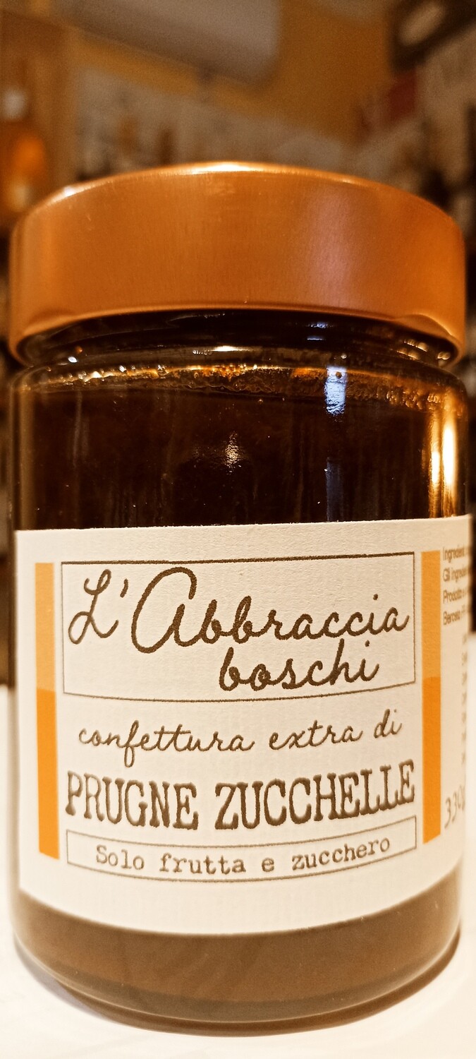 Confettura Extra di Prugne Zucchelle 330 grammi - L'Abbraccia Boschi - Bergotto di Berceto (Parma)