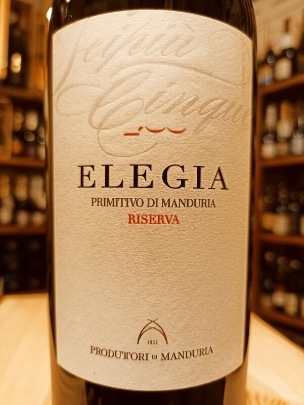Primitivo di Manduria D.o.c. Elegia Riserva - Az. Vit. Produttori di Manduria - 0,75 L