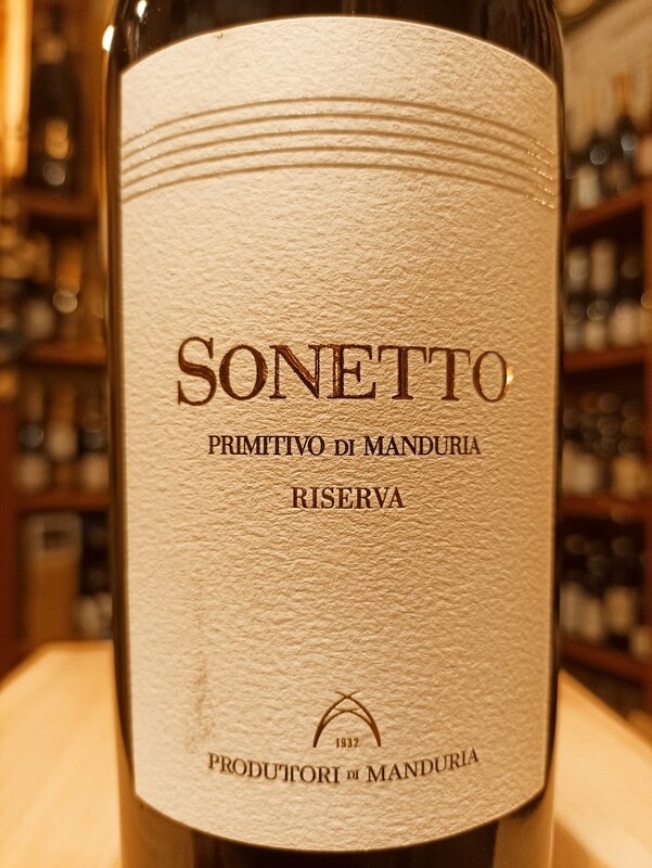 Primitivo di Manduria D.o.c. Riserva Sonetto Az. Vit. Produttori di Manduria