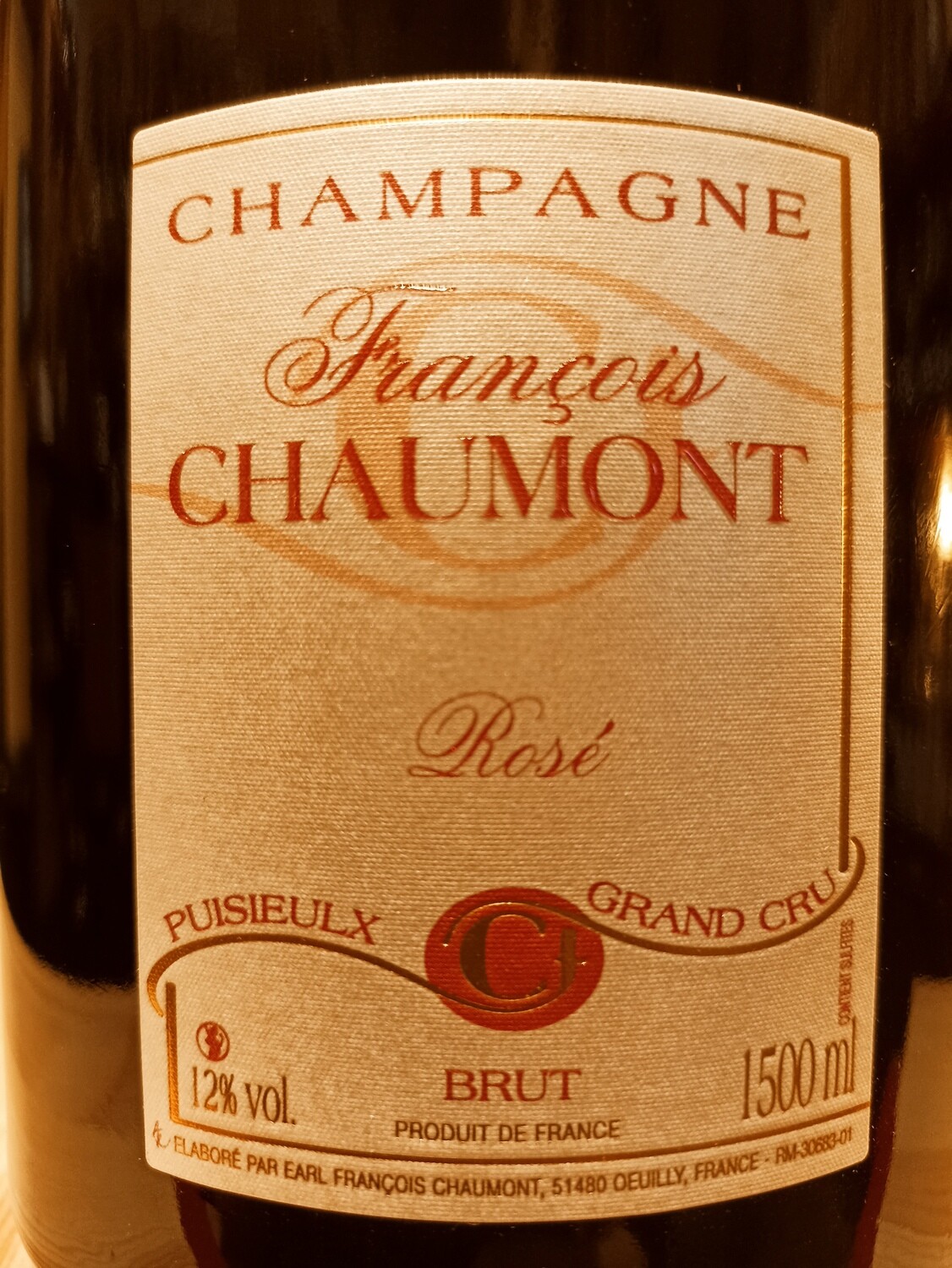 Champagne Francois Chaumont Brut Rosè Grand Cru s.a. Magnum 1500 ml Cassa Legno