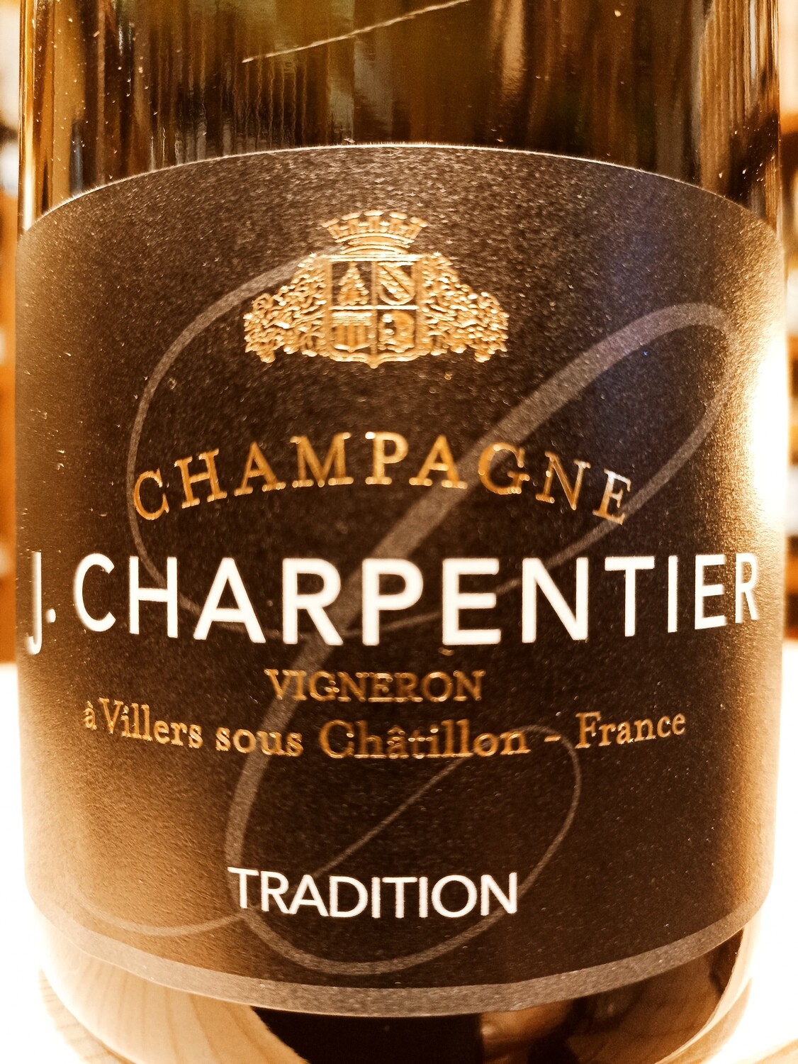 Champagne J. Charpentier Brut Tradition - Vigneron à Villers sous Chàtillon - France - 0,75 L