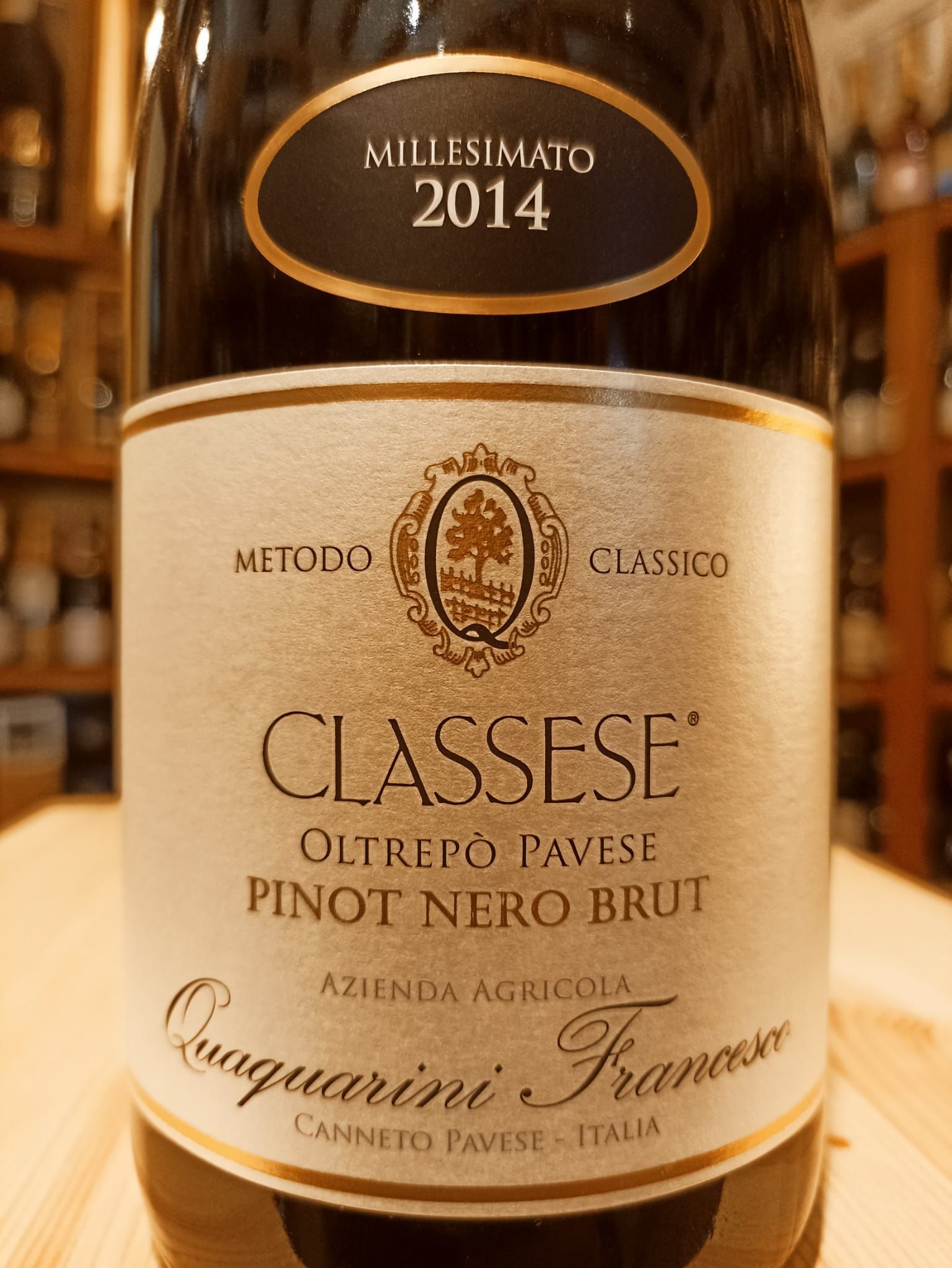 Spumante Brut Metodo Classico Millesimato Classese - Az. Agr. Quaquarini - 6 bottiglie da 0,75 L