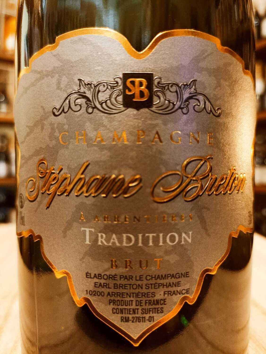 Champagne Stephane Breton Brut Tradition A.O.C. - R.M. s.a France - 0,75 L