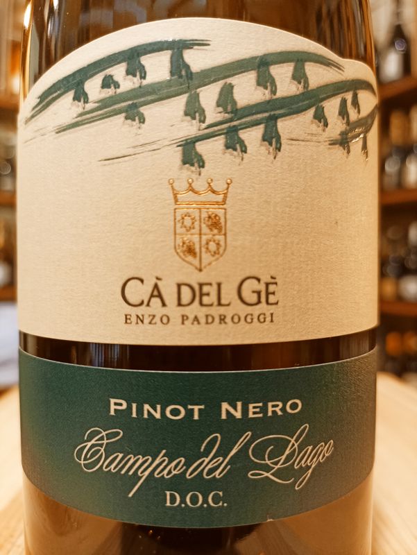 Oltrepò Pavese D.o.c.g. Pinot Nero -  vinificazione in bianco - Campo del Lago - Az. Agr. Ca del Gè - Montalto Pavese - 0,75 L