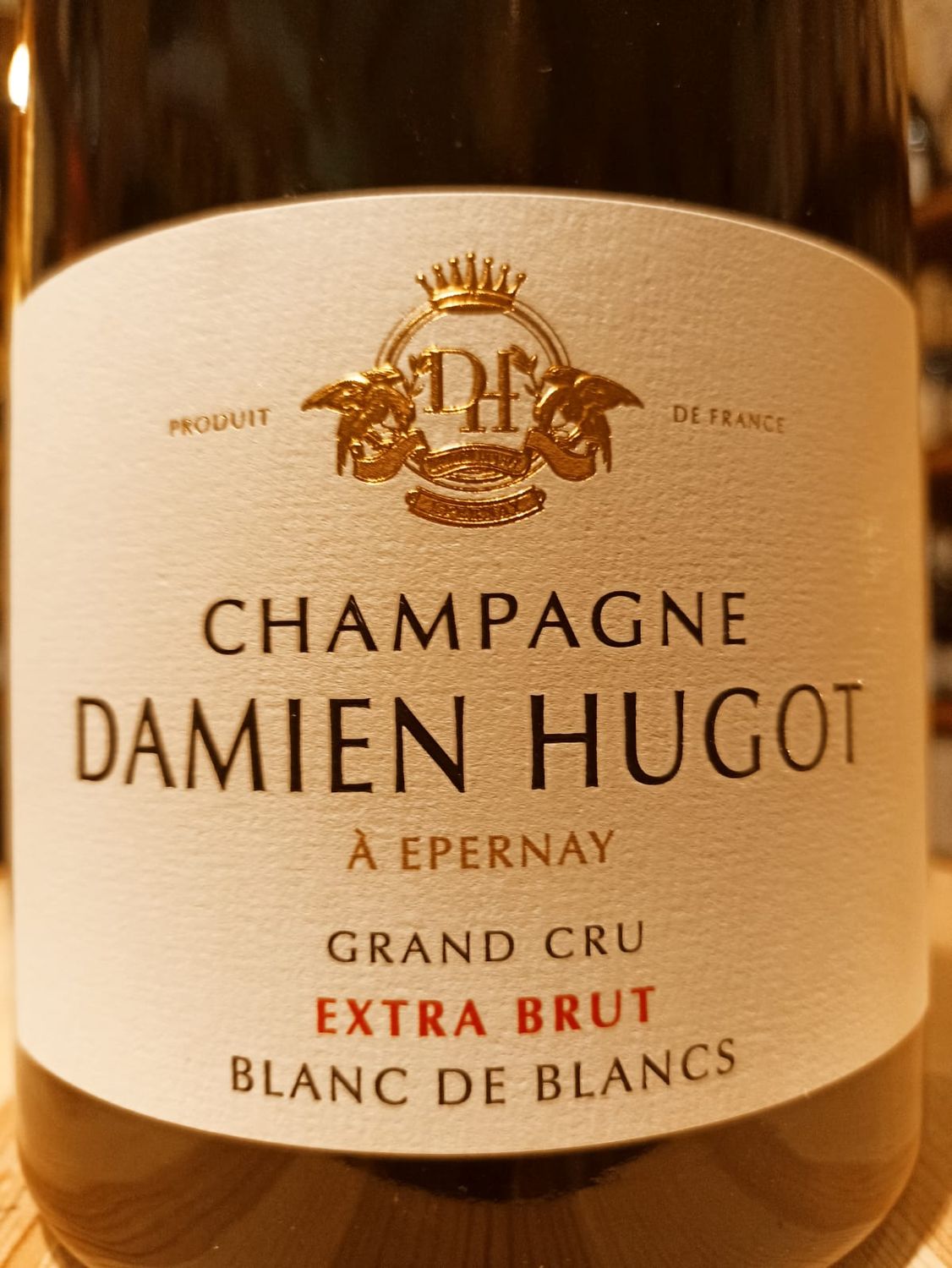 Champagne AOC Grand Cru Extra Brut Blanc de Blancs Damien Hugot - Formato Magnum da 1,5 L