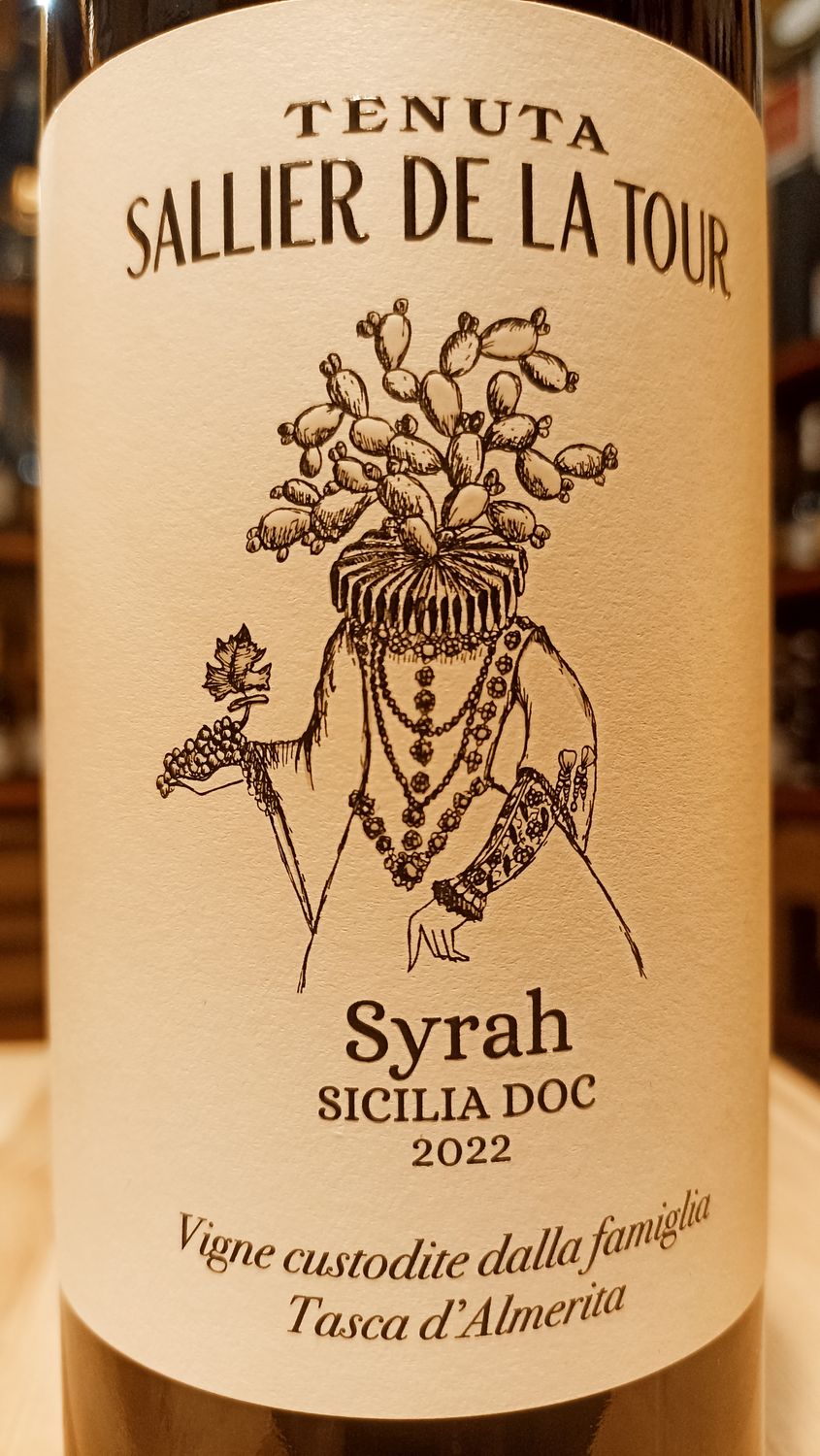 Sicilia Rosso D.o.c. Syrah Tenuta Sallier de la Tour - Az. Vit. Tasca d'Almerita - 0,75 L