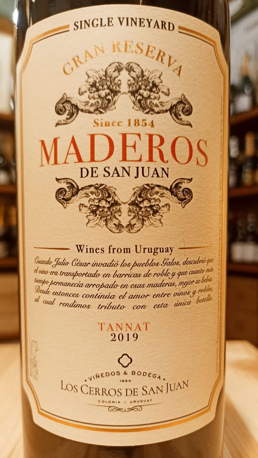 Tannat Millesimato Maderos Gran Reserva - Los Cerros de San Juan - Colonia - Uruguay - 0,75 l
