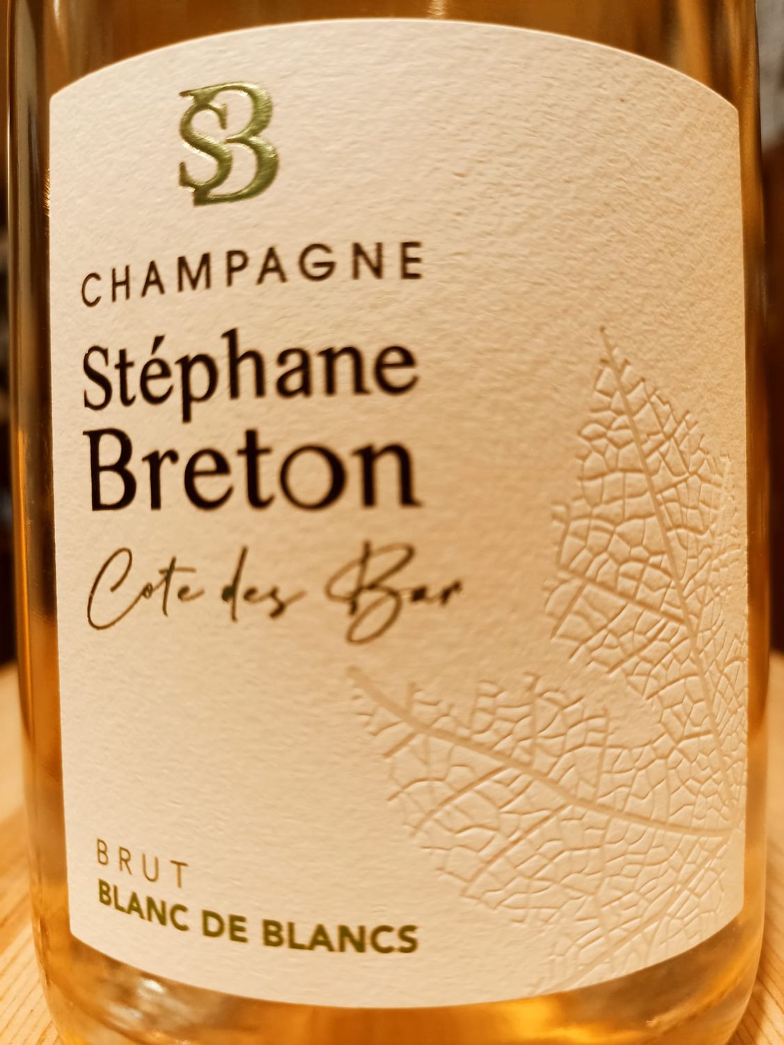 Champagne Stéphane Breton Brut Blanc de Blancs - 0,75 L