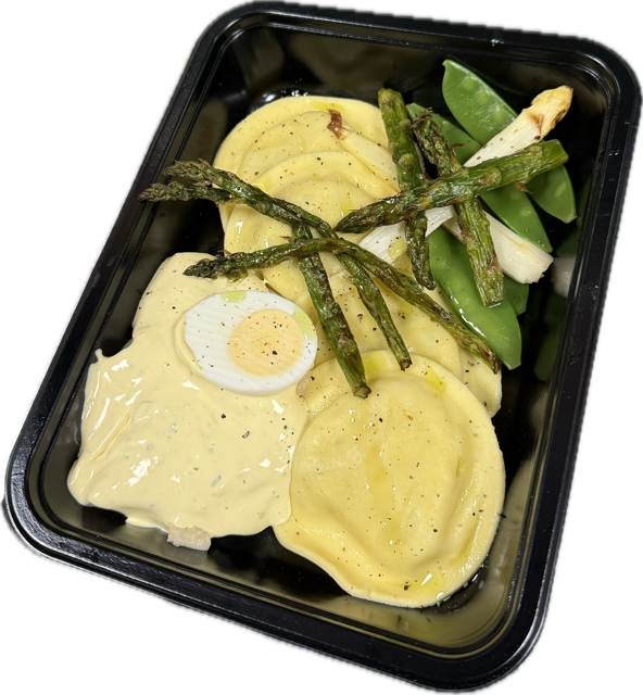 Gevulde pasta met Asperge